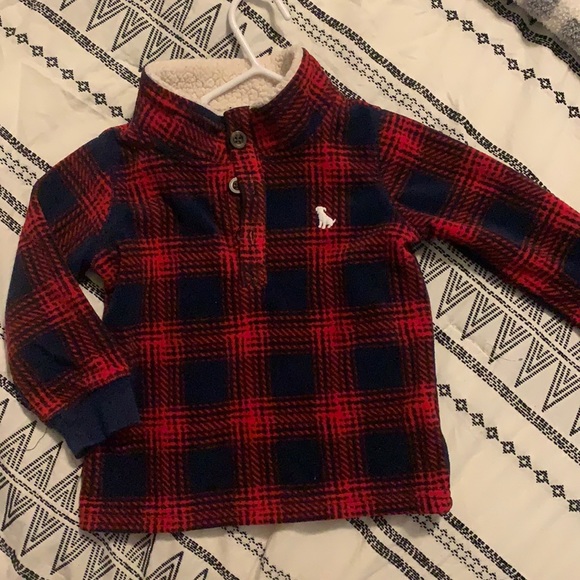 Carter’s Boys 18 Month Boys Sherpa Neck Pullover - Picture 1 of 5